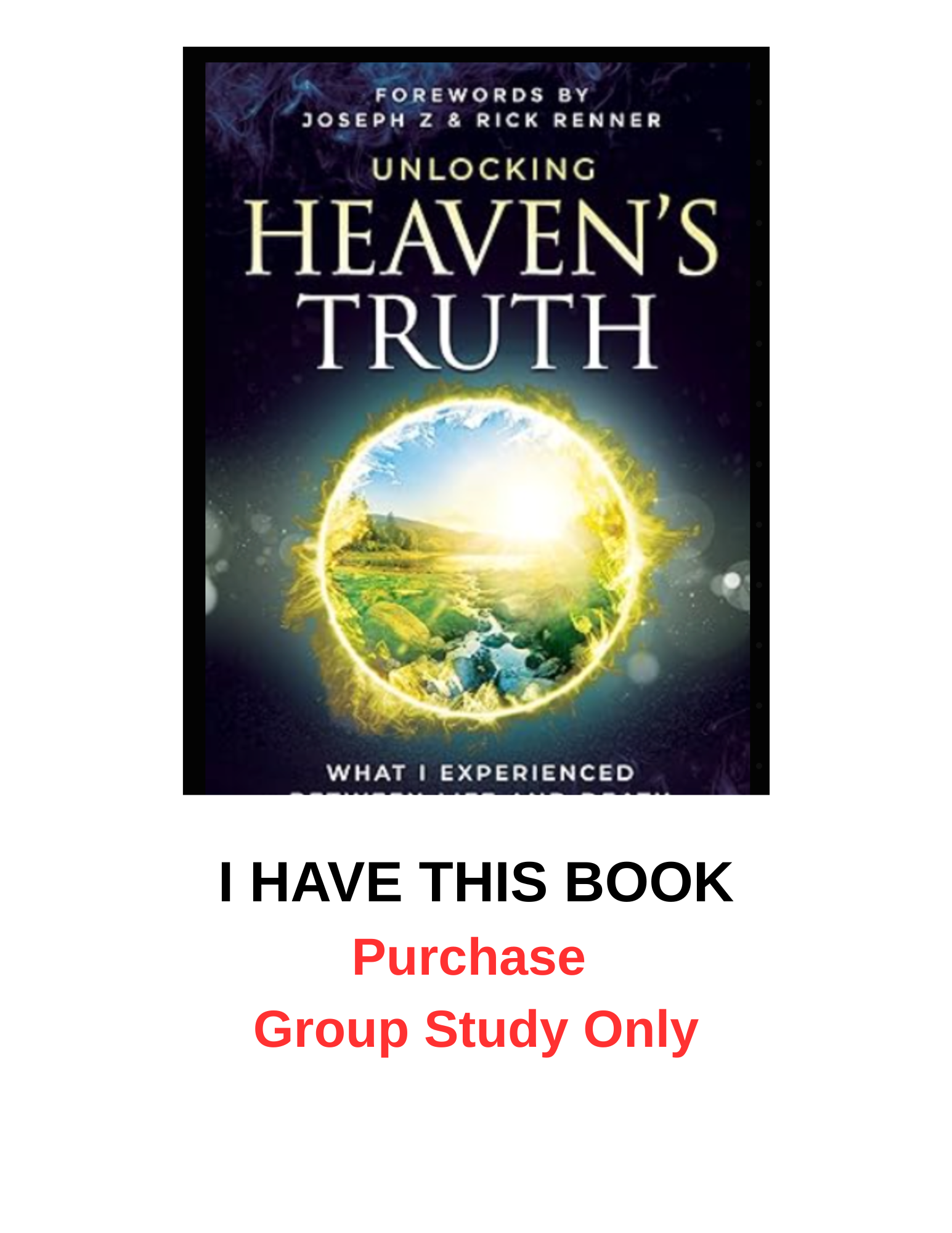 Online Study Group -  Already have the book? Unlocking Heaven's Truth (PARTICIPANT ONLY)