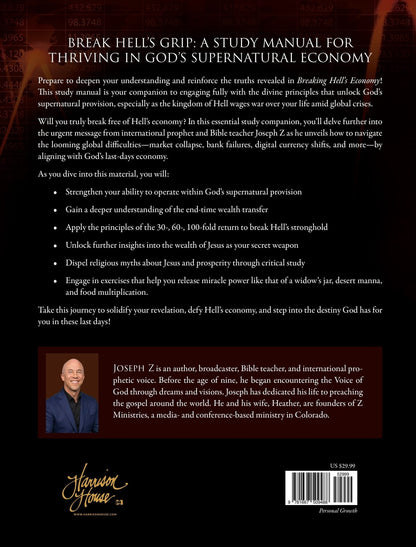 Breaking Hell's Economy Study Manual: Your Guide to Last - Days Supernatural Provision Paperback – December 3, 2024 - Faith & Flame - Books and Gifts - Harrison House - 9781667509488