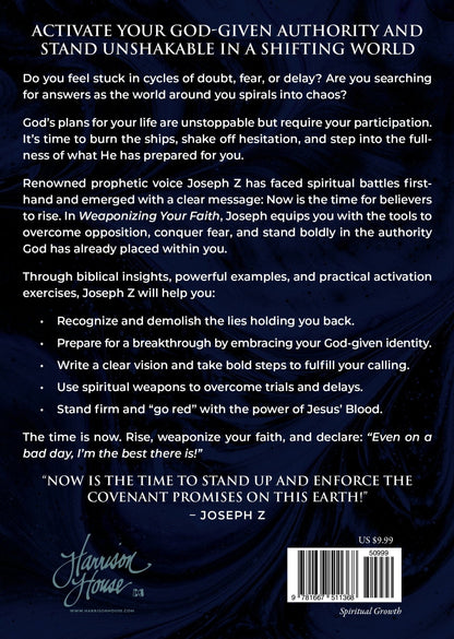 Weaponizing Your Faith: Supernaturally Equipped to Receive Your Breakthrough Paperback – February 4, 2025 - Faith & Flame - Books and Gifts - Harrison House - 9781667511368