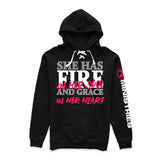 She Has Fire and Grace - Women's Hoddie